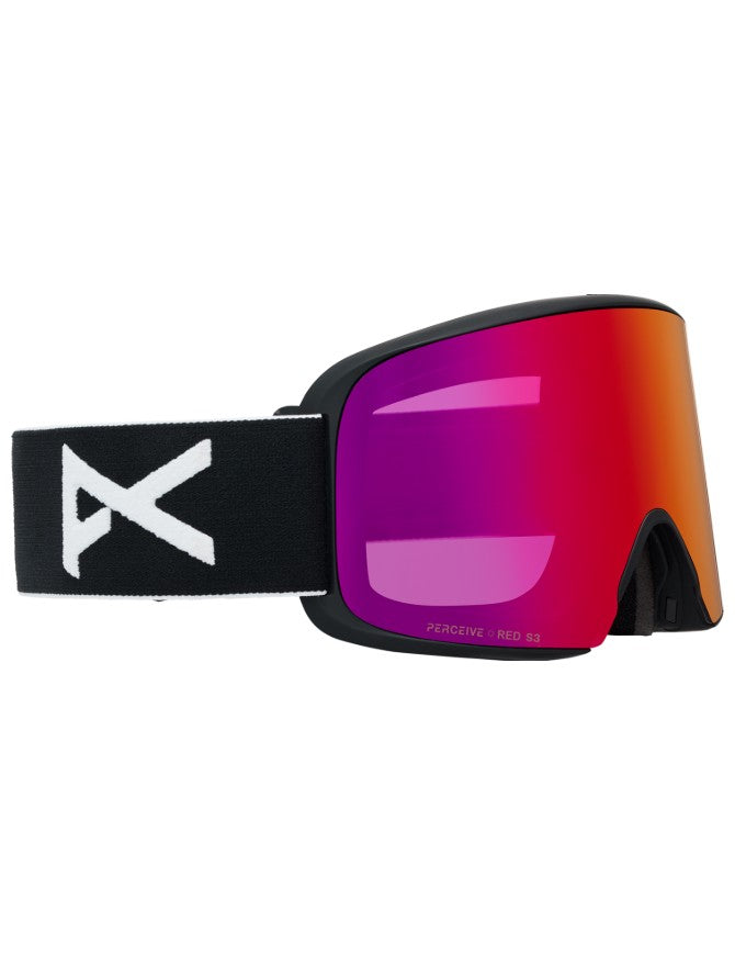 Anon M6 Goggle Low Bridge 2027 | Black / Perceive Sunny Red